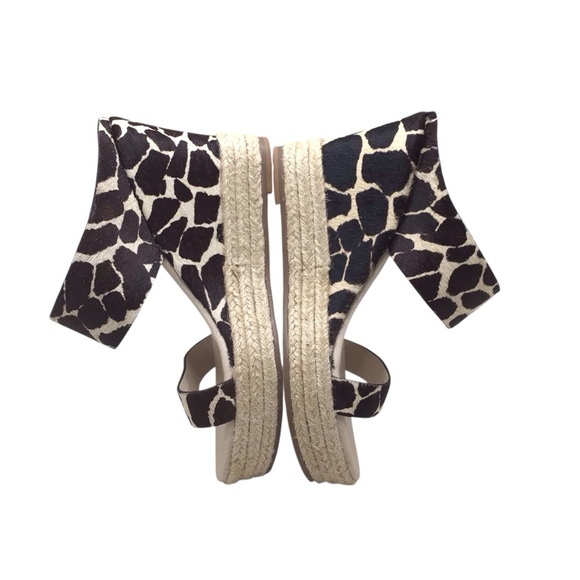 NWOB Matisse Flora Womens Cow Print Espadrille Wedge Sandal Size 6M - Picture 6 of 10